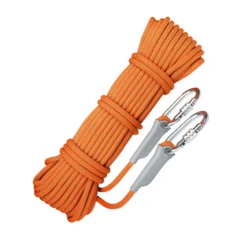 

10m Professional Outdoor Rock Climbing Rope High Strength Downhill Survival Safety Rescue Parachute Rope