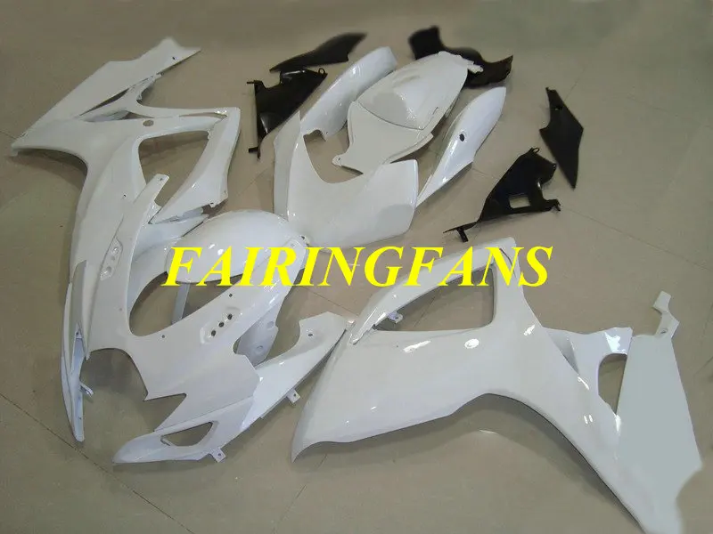 Инжекционный обтекатель для GSXR600 750 K6 06 07 GSXR 600 GSXR750 2006 2007 белый Обтекатели кузова +