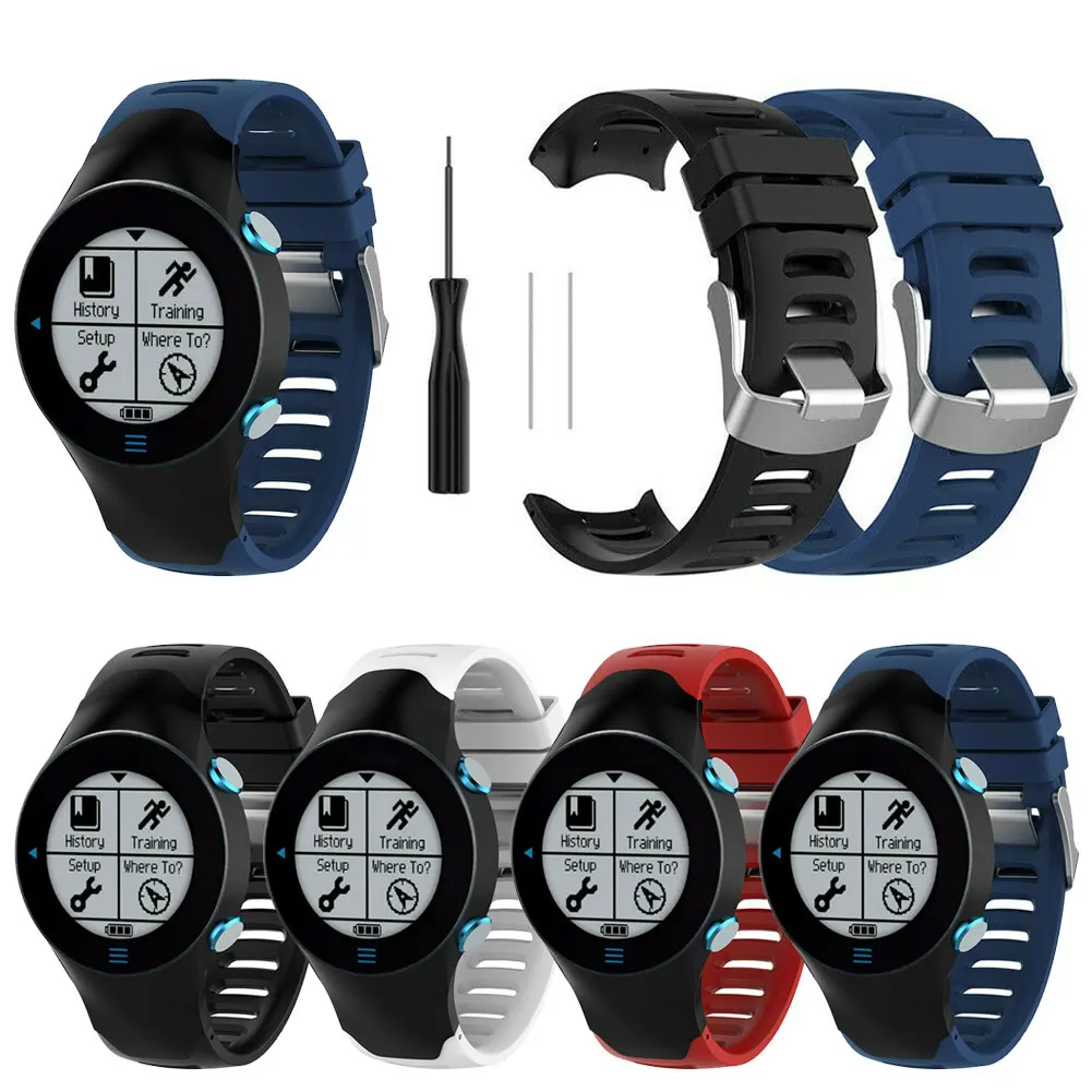 

Soft Silicon Watch Band Strap High Quality Replacement Wrist Bracelet Strap For Garmin Forerunner 610 Breathable Watchband