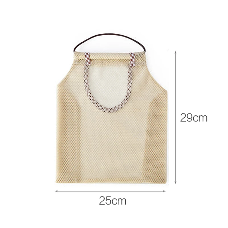 Khaki fine mesh Качественная хлопковая сетчатая многоразовая сумка для покупок сетчатая струнная фруктовая сумка модная ручная переноска пляжная тканая сумка сетчатый мешок хозяйственная сумка - Цвет: Khaki fine mesh