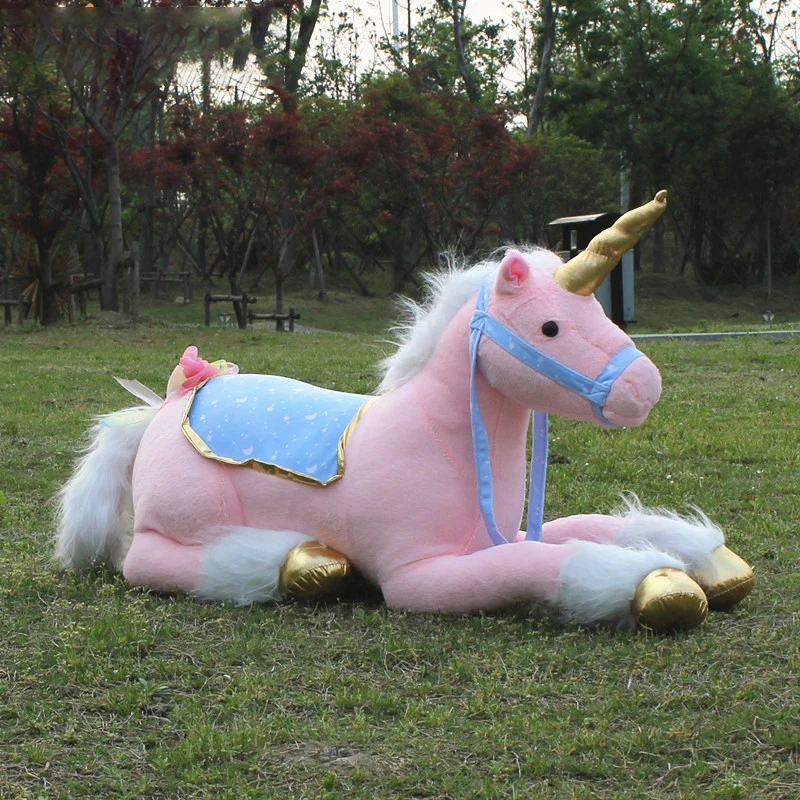 

Big Size stuffed animals lying unicorn plush toy high quality good gift for Children Birthday Gift