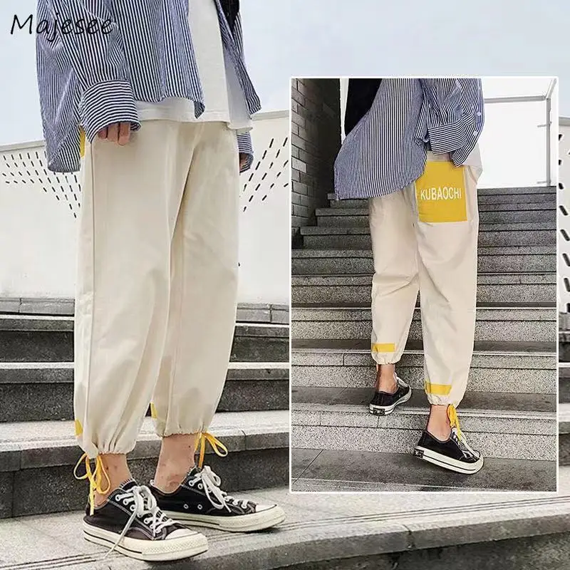 Men Casual Pants Patch Designs Bundle Ankle Length Large Size 3XL Loose Panelled Hip-hop Streetwear Cargo-pants Ins BF Teens New Men Casual Pants Patch Designs Bundle Ankle Length Large Size 3XL Loose Panelled Hip-hop Streetwear Cargo-pants Ins BF Teens New