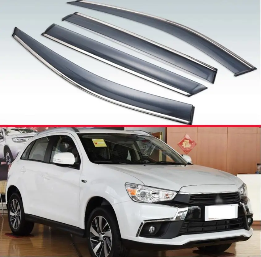 Для Mitsubishi Asx 2010-2018 пластиковый Наружный козырек вентиляционные Шторы окно Защита