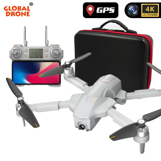 $US $196.25 Dron 4K GPS Drone with Wifi FPV HD Camera Brushless Quadcopter Long Fly Time Folding Quadrocopter V
