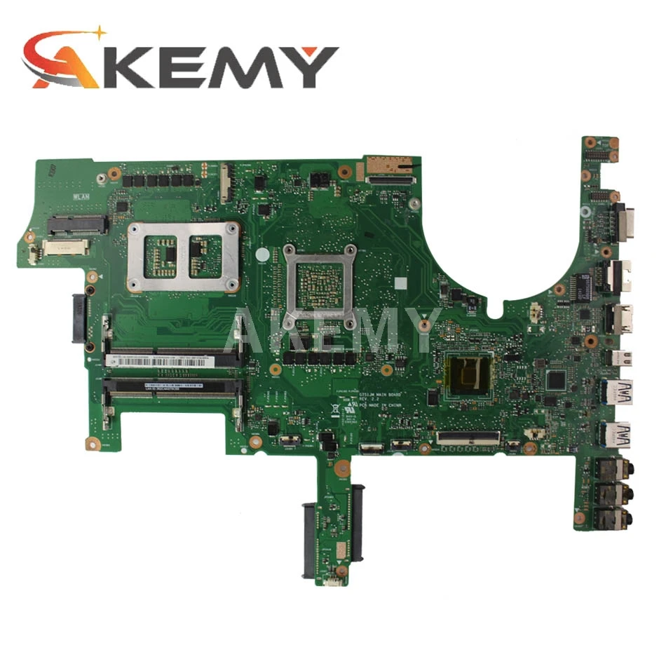 US $179.49 Akemy G751JM I74710CPU GTX860M2GB Laptop Motherboard For ASUS G751J G751 G751JM REV22 Notebook MainBoard  90NB06G1R00010