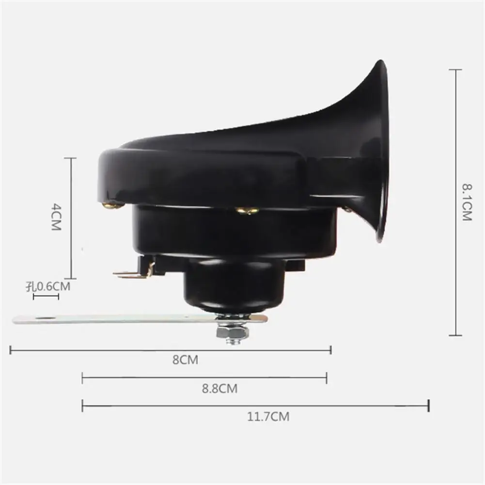 12 V Modo волк мотоцикл изменение 12 V клаксон "улитка" Скутер Водонепроницаемый супер громкий звуковой сигнал однотонные Динамик, автомобильные аксессуары