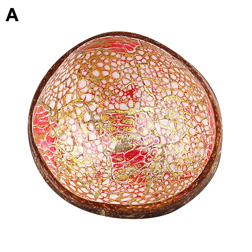 Творческий миска из скорлупы кокоса Naturals чашка в виде кокоса украшения фруктовый салат лапша, рис чаша деревянная тарелка с фруктами ремесленных чаши