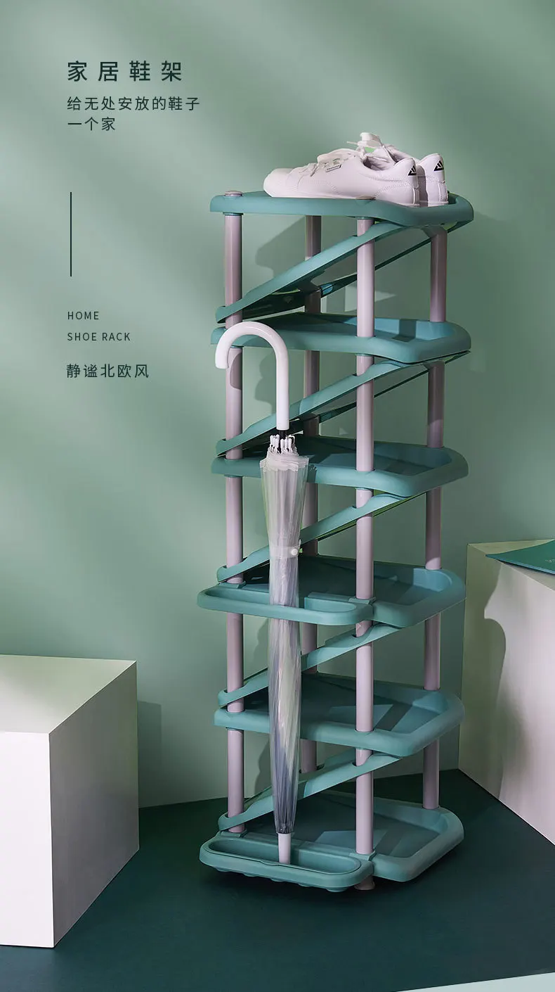 

Shoe rack dormitory simple door shoe cabinet economical multi-layer household narrow and space-saving storage artifact
