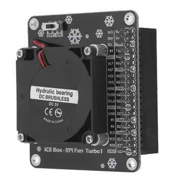 

Turbo Cooling Fan Brushless W/LED Light Expansion Board Fit for Raspberry Pi 4B/3B+/3B/3A+Computer Parts