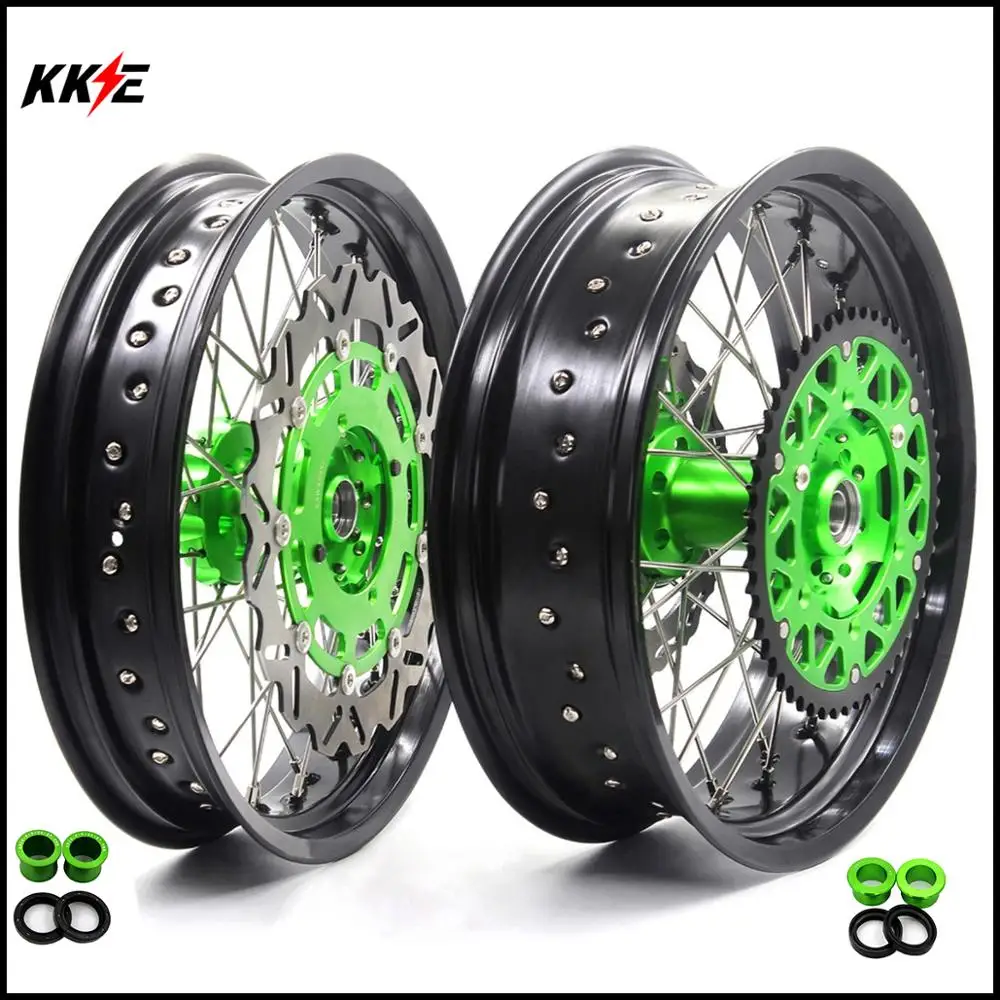 KKE-3-5-4-25-Supermoto-Wheels-Rims-Set-For-KAWASAKI-KX250F-KX450F-2006 ...