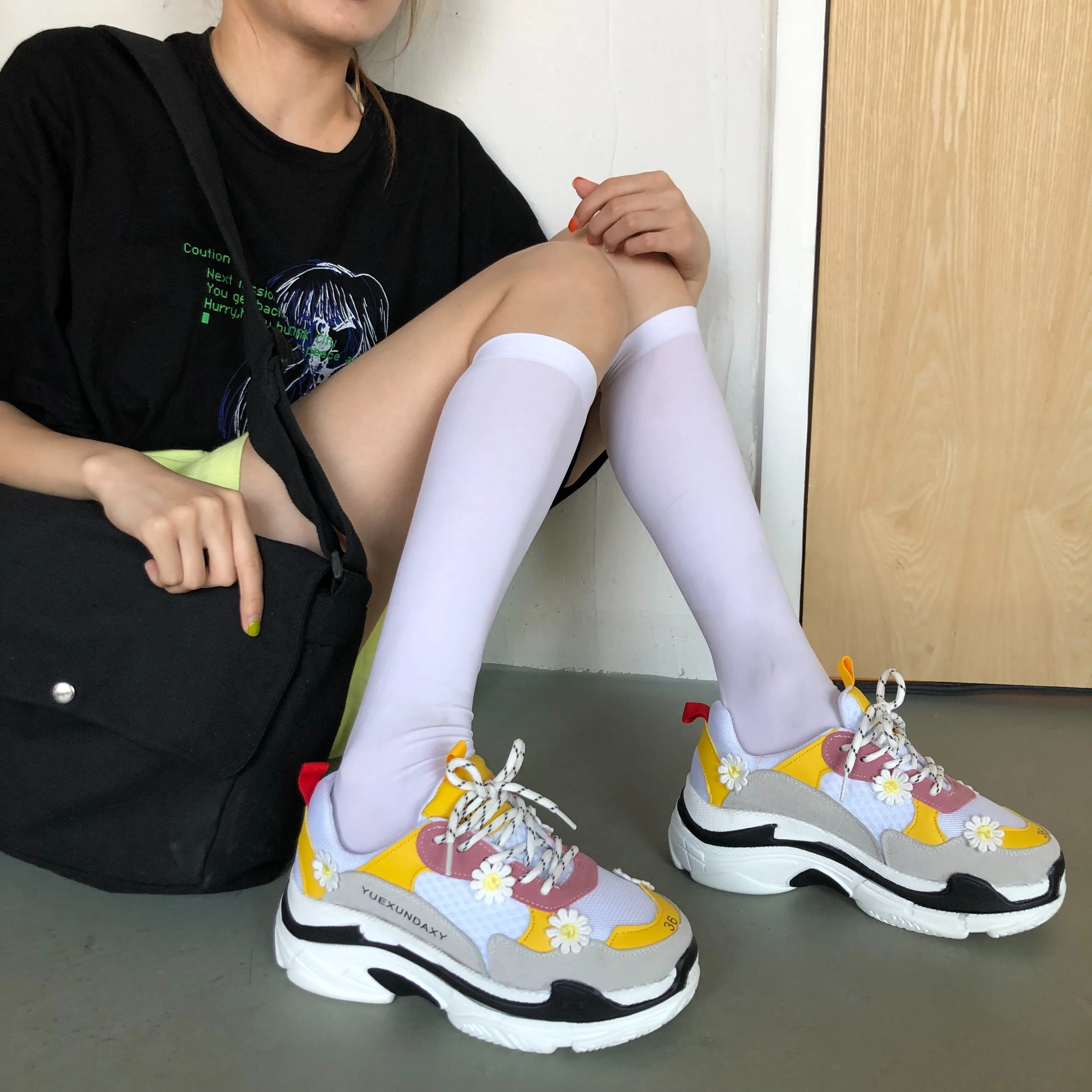 Популярные повседневные кроссовки Женская мода Вулканизированная обувь на шнуровке кроссовки корзина массивная женская обувь на плоской подошве красовки H1-93