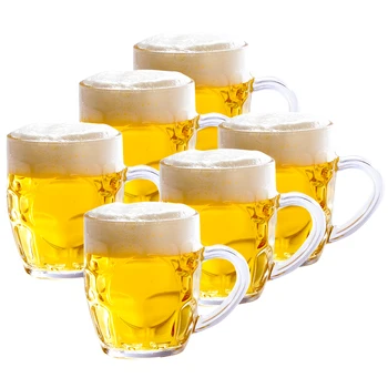 

Heat-resistant glass mug 6 pcs glass cup Set draft beer glass cup Creative pineapple cup