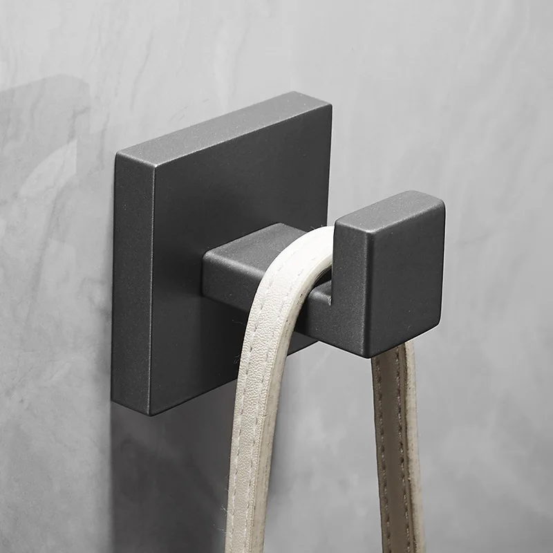 Bathroom Accessories Towel Rail Bar Toilet Paper Holder Gun Gray Towel Hook Stainless Steel Bedroom Wall Mount Bath Hardware Set