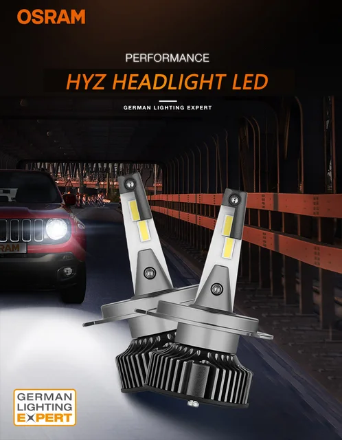 OSRAM LEDriving HL Premium New Gen H4 9003 HB2 YXZ LED Car Headlight 90W  9000lm High Lumens 6000K White Auto Lamps G6204CW, 2X - AliExpress