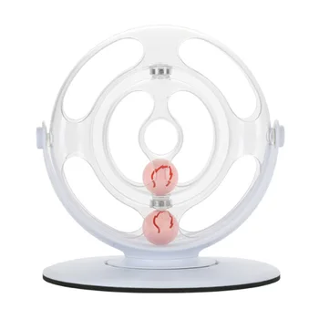 

Cat Interactive Toy Turntable Kitten Funny Toys Space Ring Puzzle Pet Play with 360 Degree Rotating Toy