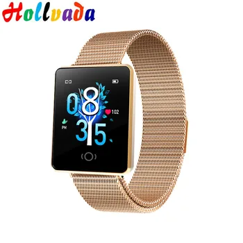 

2019 Latest Women Gold Smart Watch Heart Rate Monitor Bluetooth Fitness Watch Ladies girlfriend for Android iOS PK IW08 IW010 Y6