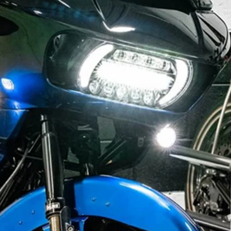 

Новый светодиодный передний указатель поворота для дорожного скольжения с белыми ДХО для 2015-2020 дорожного скольжения светодиодный указатель поворота s