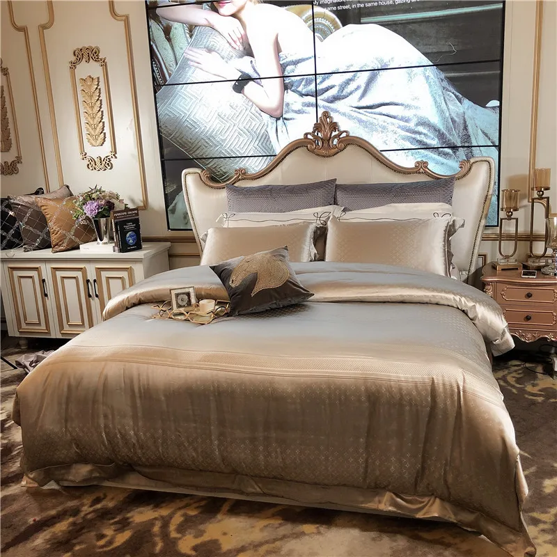 5 Роскошный 800TC хлопок королева набор для больших кроватей серый silkly покрывало постельное белье пододеяльник высокого класса образец номер кровать набор parure de lit - Цвет: 5