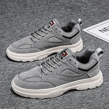 

Casual Shoes Men Sneakers Loafer Comfortable Suede Classic Zapatillas Hombre Lace Up Work Shoes Sapatos Masculino