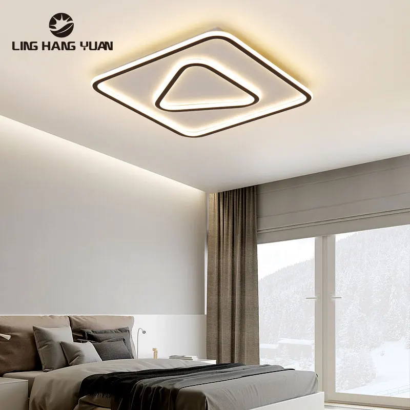 

Modern LED Chandeliers Home Indoor Lighting for Living Room Bedroom Surface Mount Ceiling Chandelier Lights Square Round Lamps