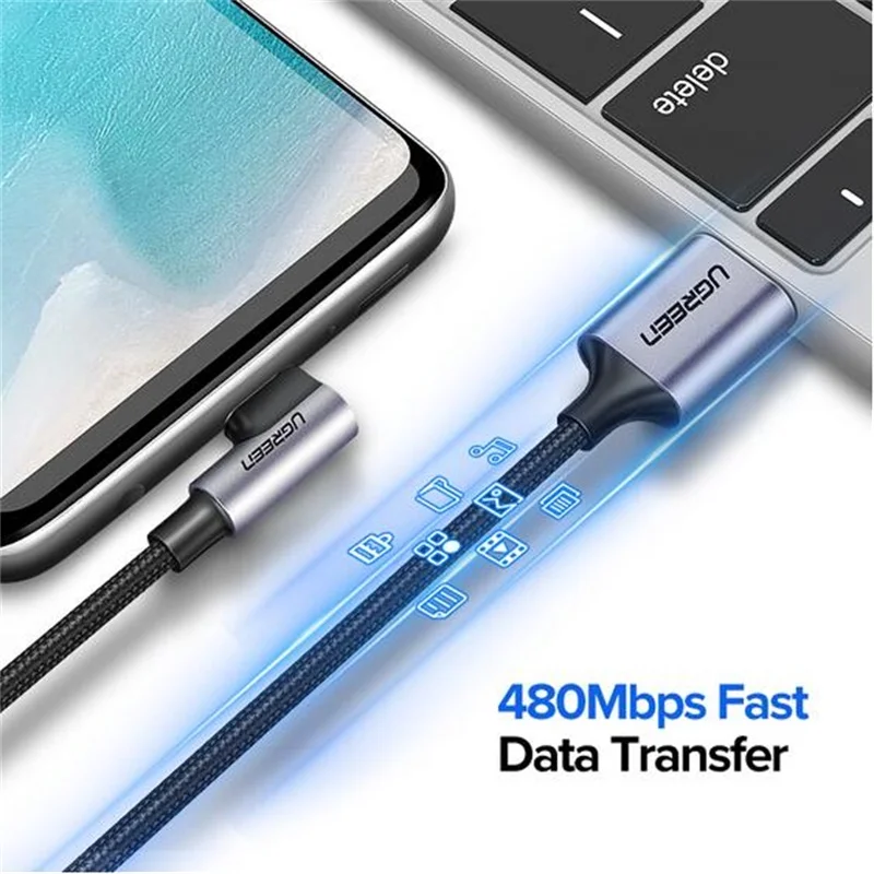 Зарядный кабель Ugreen usb type c для Samsung huawei xiaomi 9 мобильный телефон быстрой зарядки