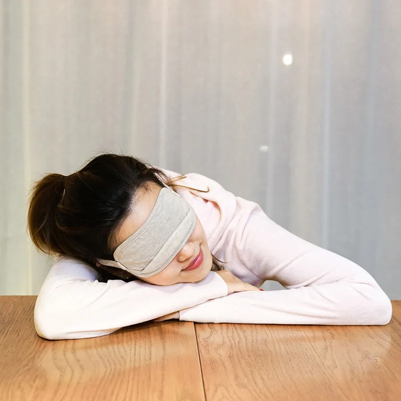 Xiaomi Mijia 8H маска для глаз для путешествий и офиса, для сна, для отдыха, портативные дышащие очки для сна, покрытие, ощущение прохлады, ледяной хлопок