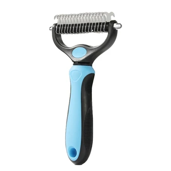 

Pet Beauty Open Knot Comb, Double Sided Blade Open Knot Comb, Easily Remove Floating Hair Pet Grooming Cleaning Supplies