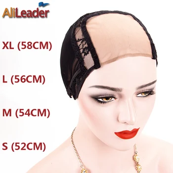 

Alileader Cheaper Lace Wig Cap S/M/L/XlSize Lace Wig Cap U-Swiss Lace Material For Wigs Lace Weave Hairnets For Afro Black Women