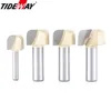 Tideway 1pc Professional Grade Double Arc Round Bottom Woodworking Milling Cutter Slotting Tool Trimming Engraving Bit CNC Tool ► Photo 3/6