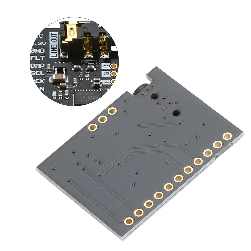 PCM5102 ЦАП звуковая плата декодер DAC pHAT 3,5 мм стерео джек 24 бит цифровой PLL аудио модуль ЦАП A/D конвертер