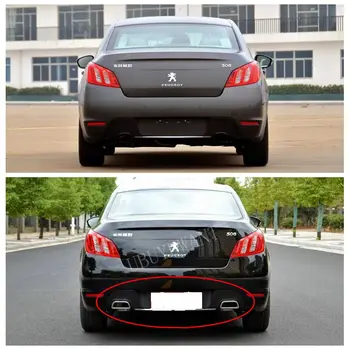 

UBUYUWANT Rear Bumper Spoiler For Peugeot 508 2011 2012 2013 2014 2015 Rear Bumper Lip Diffuser Bumpers Protector High Quality