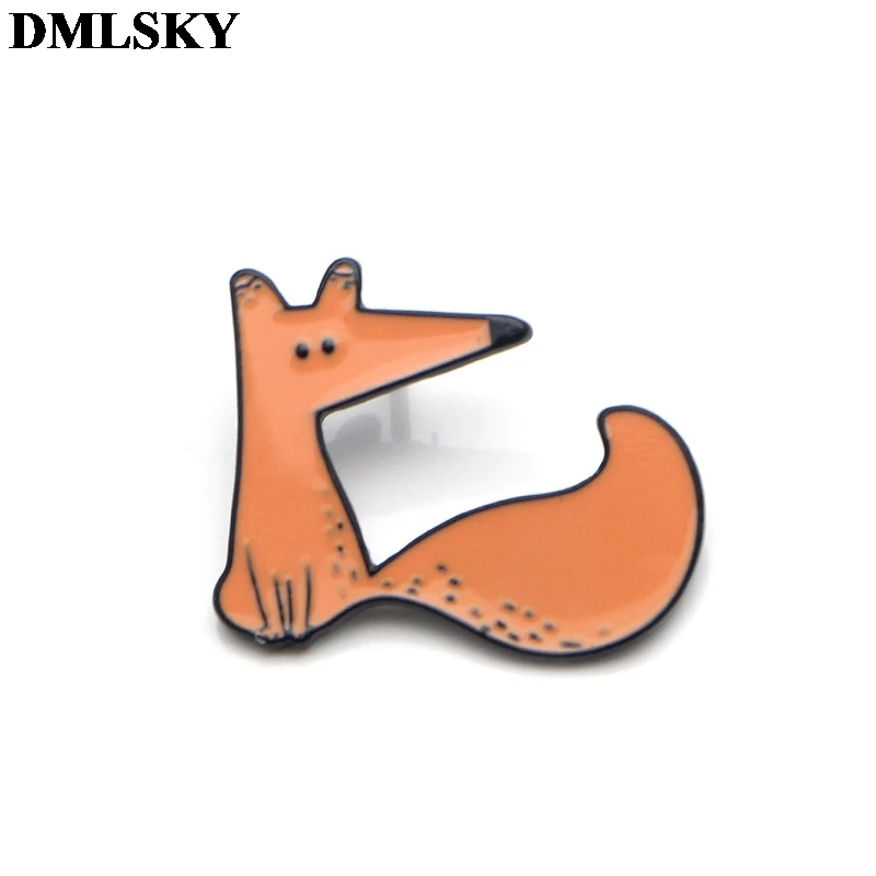6 DMLSKY Маленький принц Милая брошь мультфильм эмаль булавки для одежды брошь для рюкзака личности булавка ювелирные изделия M2863 - Окраска металла: 6
