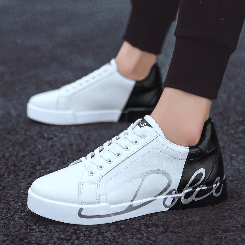 

2019 New Style Spring Summer MEN'S SHOES Men Sports Footwear White Shoes Students Breathable Fashion Korean-style Tide Shoes
