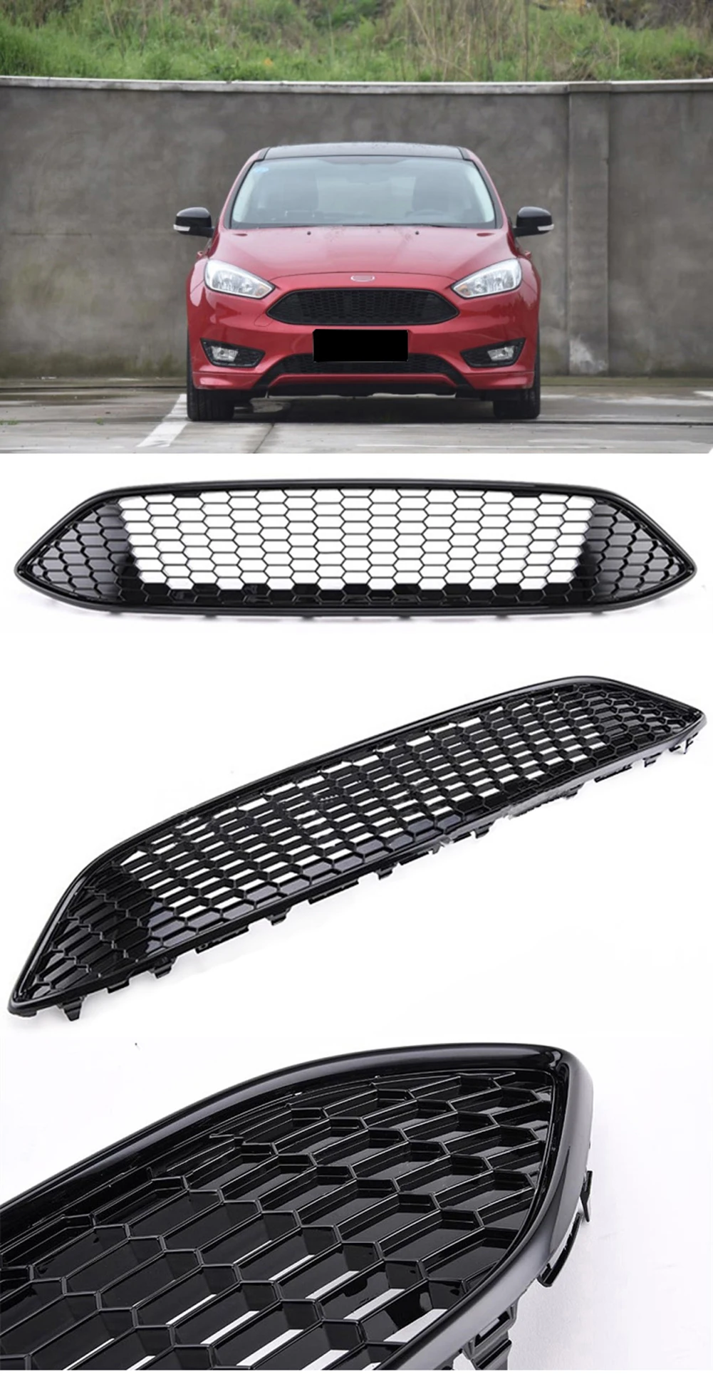 Решетка переднего бампера верхняя решетка подходит для Ford Fiesta хэтчбек седан