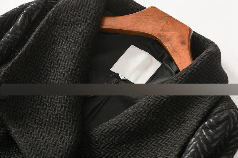Wl02 женское платье зима стиль Oufan Slim Fit большой отворот средней длины элегантное шерстяное пальто? Пальто