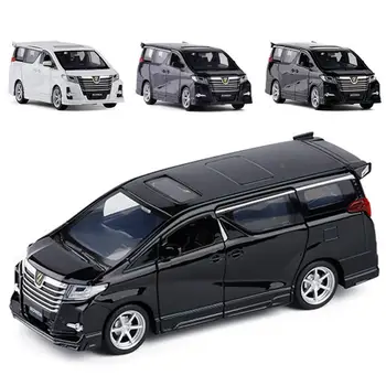 

1/32 Mini Diecast Pull back Car for Toyota Alphard Model with Light Music Toy For Kids Chlidren Birthday Xmas Gifts Car Model
