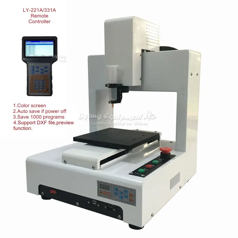LY-331A Automatic Glue Dispenser Machine 3 Axis Compatible For Mobile Phone Frame Dispensing Works With Remote Controller | Инструменты