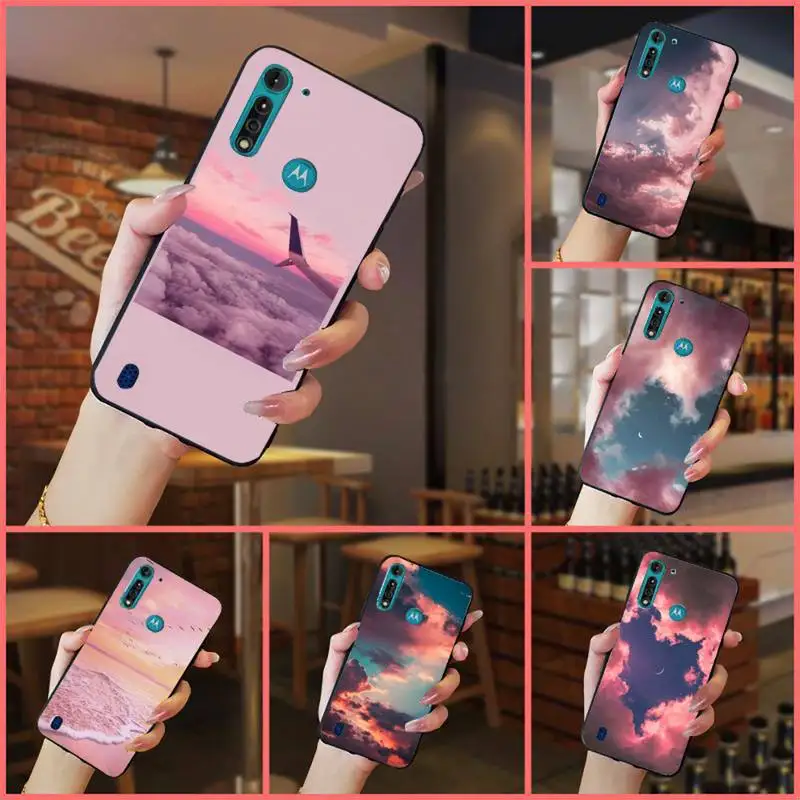 

Sweet sky pink clouds aesthetics Phone Case For Xiaomi Redmi 7 9t a3Pro 9se k20 mi8 max3 lite 9 note 8 9s 10 pro