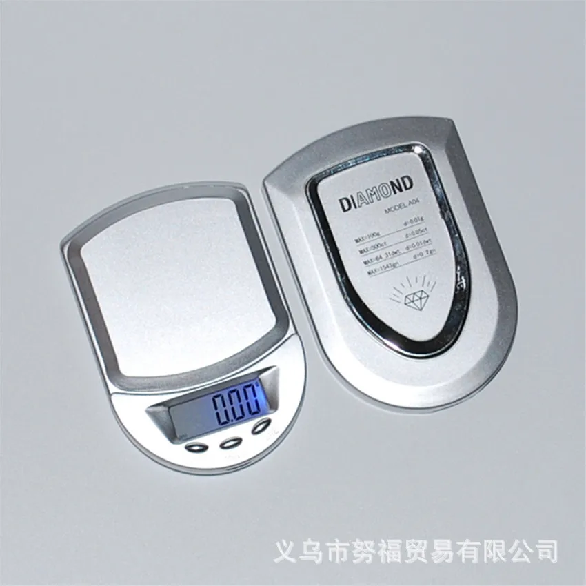 

A04 Jewelry Scale Electronic Scales 500G/0.1G Electronic Jewelry Scale Gram Weight Palm Scale Tea Leaf Pocket Scale