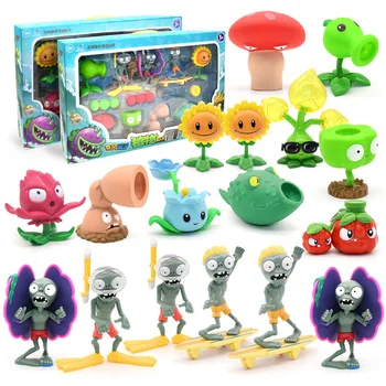 

Plants vs Zombie Toys New 686-56 Julang Beach Series Avocado Lotus Puff Set Full Set brain game