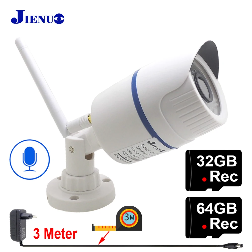

IP Camera Wifi 1080P 960P 720P HD 64G Audio Night Vision CCTV Security Home Surveillance Outdoor Waterproof Wireless Onvif IPCam