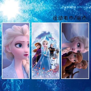 

Disney frozen 2 children bath towel baby swimming cute cartoon beach towel elsa Anna cotton round beach towel