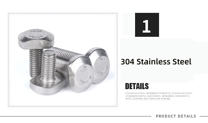 304 Flat hex head self tapping detail 3