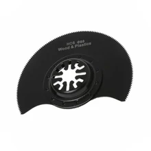 Black 88mm HCS Semi-Circular Multi-Cutter Cutting Oscillating Tool Accessories Black 88mm HCS Semi-Circular Multi-Cutter Cutting Oscillating Tool Accessories
