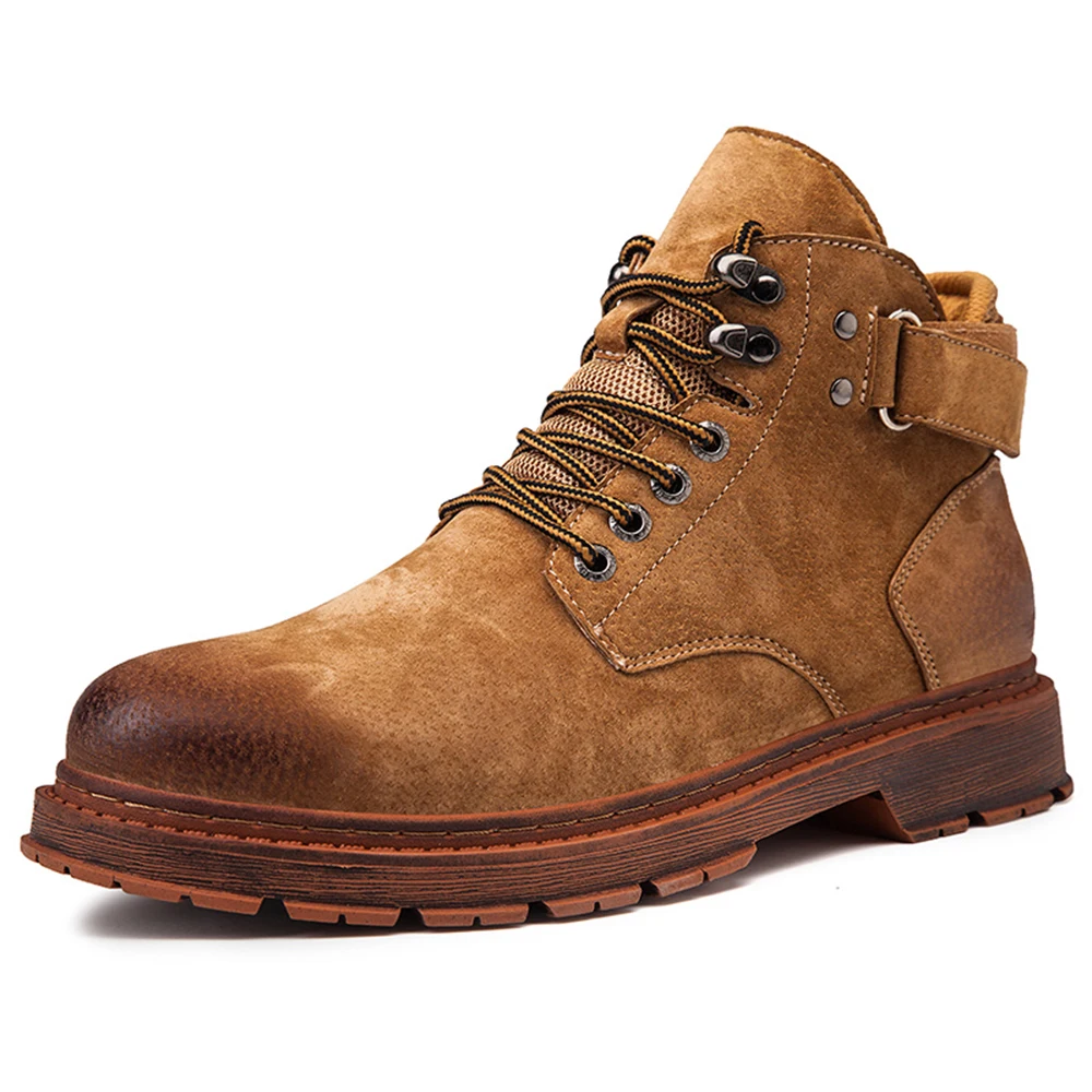 

2019 New Men's Winter Snow Boots Martin Boots Men Ankle Boots Men Casual Shoes High Quality Outdoor Work Shoes cowboy boots mens