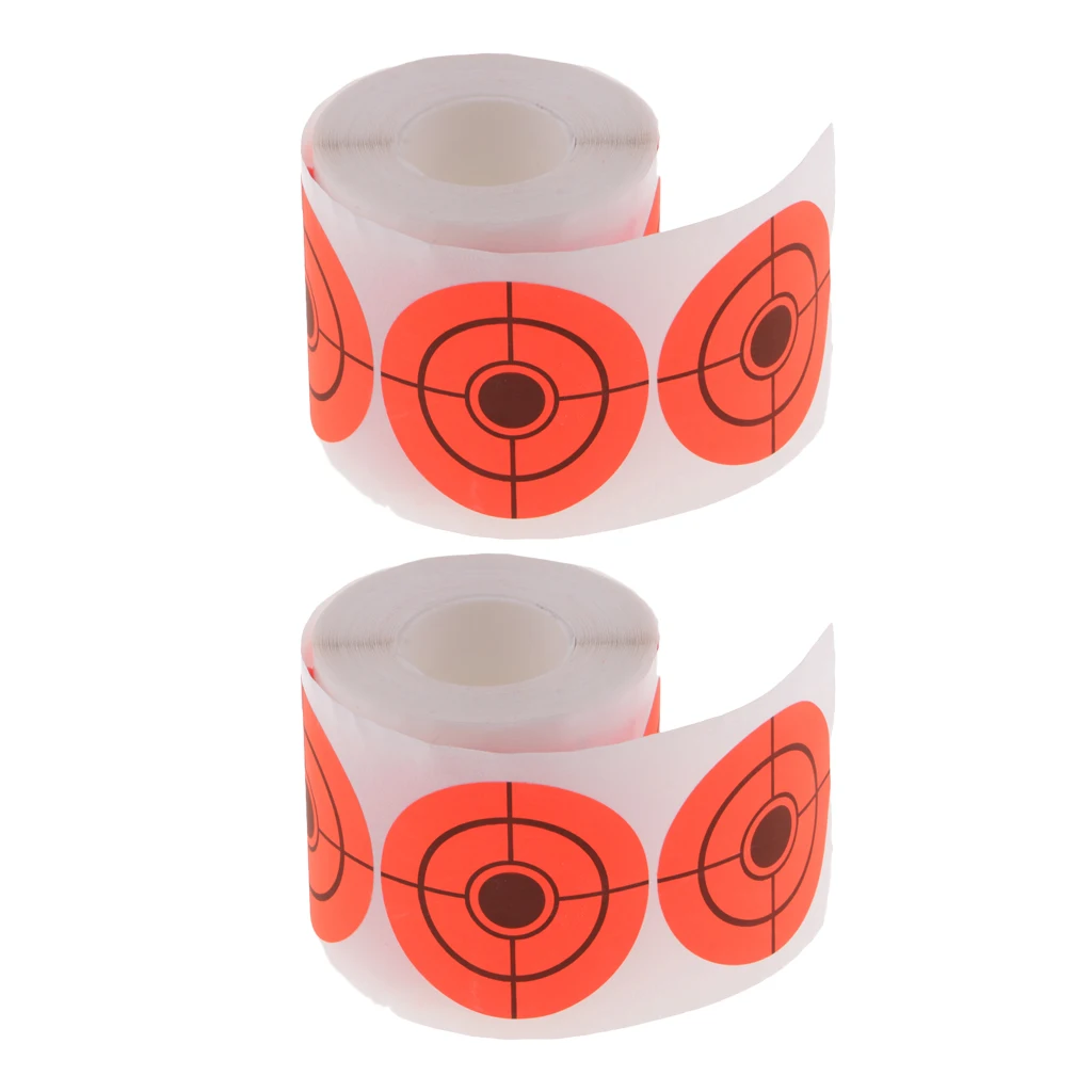 500 Pieces High Visibility  Targets 2inch Paper Target Stickers
