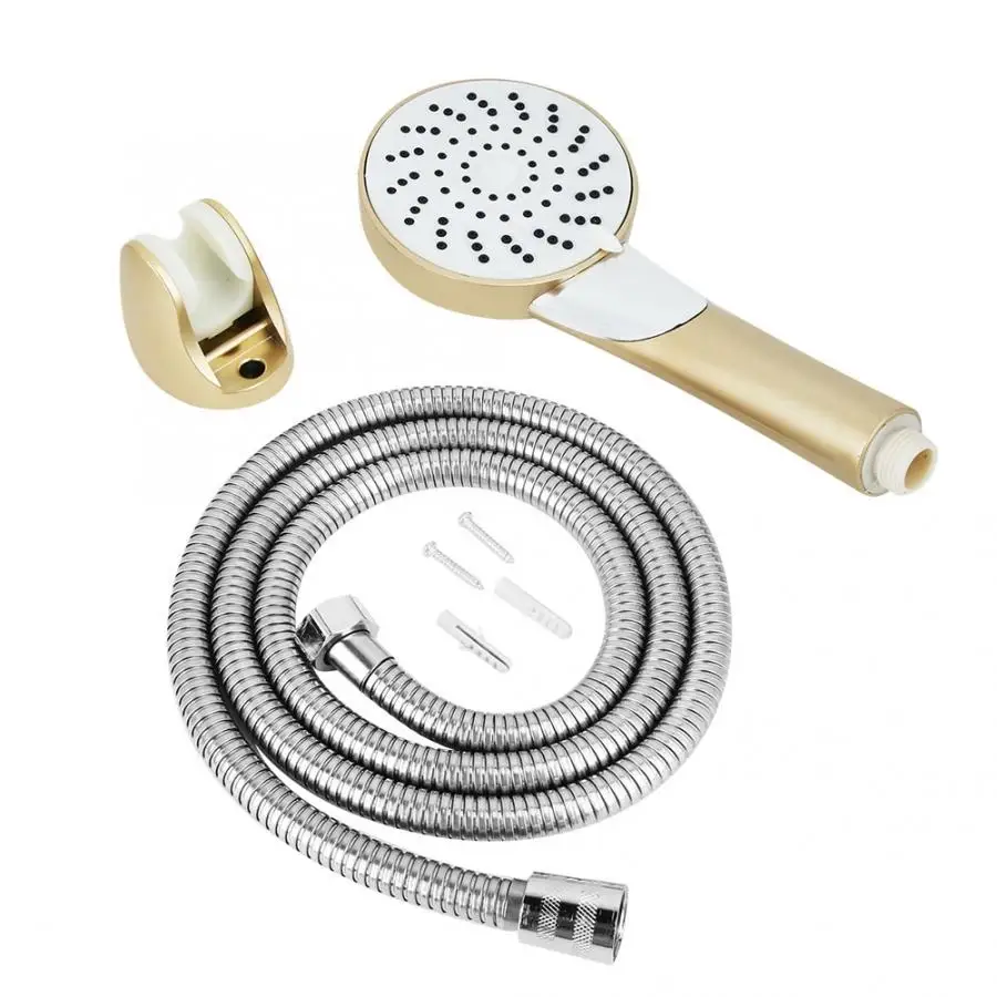 G1/2in Pressurized Handheld Shower Head Set Shower Sprayer Hose Kit Bathroom Accessories