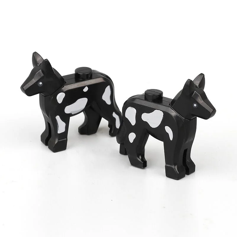 Animal Zoo House MOC Figure Accessories Police Dog Pet Houses Building Blocks Model Building Bricks Kits DIY Gifts Toys (4)