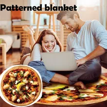 Комфортное мягкое одеяло s гобелен ковры с рисунком пиццы в форме сердца одеяло круглый гамбургер подарочные комплекты постельного белья#3D23