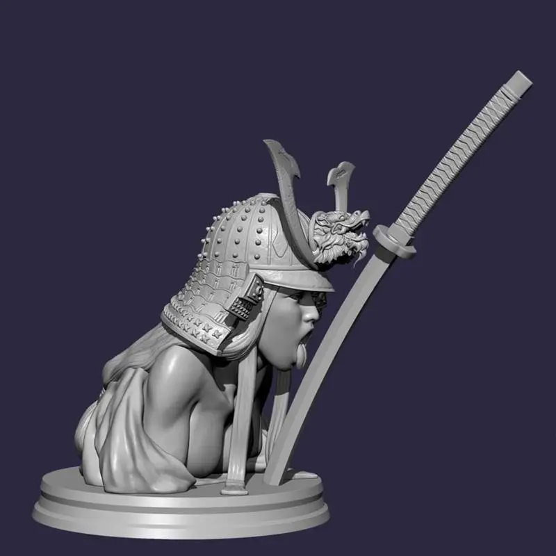 YUFAN 1/32 Banshee Samurai Kiss солдат из смолы 5,5 см Sefl-собранная статическая эпоксидная смола модель игрушки включает подлинную упаковку